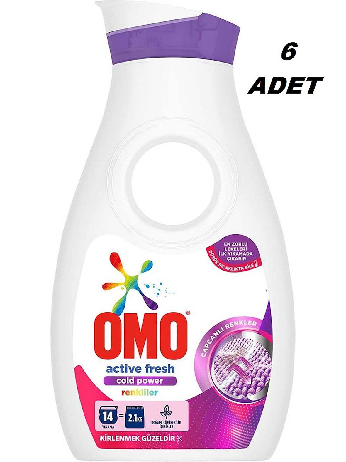 Omo Çamaşır Deterjanı Ultra Sıvı Color 910 ml x 6 Adet