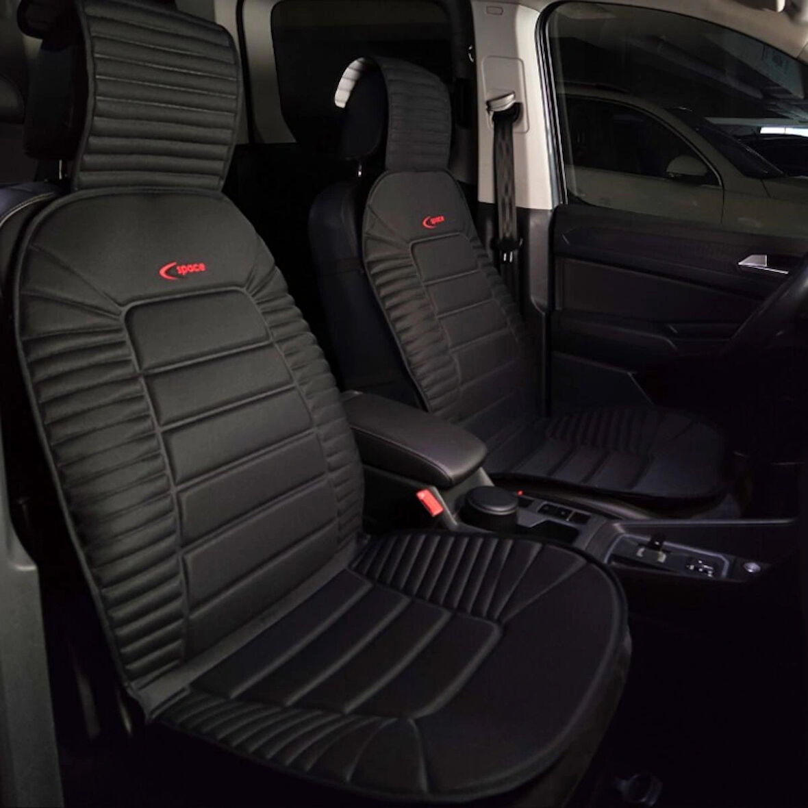 Fiat Egea Cross Lüx Oto Koltuk Minderi Ön 2'li Set Bumerang Serisi SİYAH