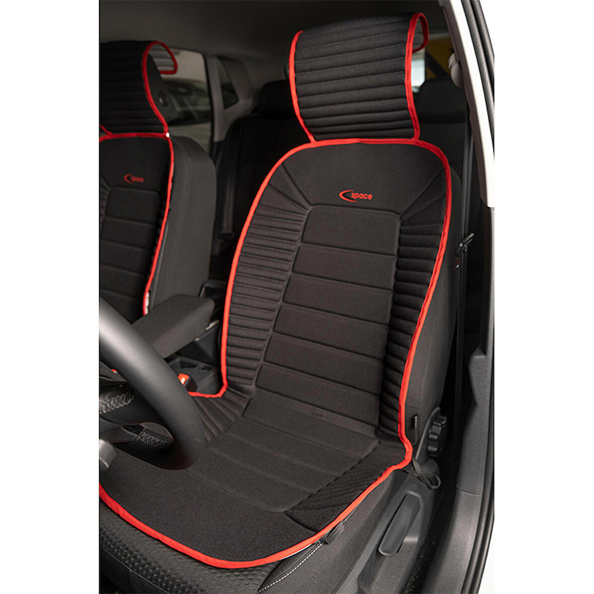 
Ford Focus 3 Lüx Oto Koltuk Minderi Ön 2'li Set BUMERANG Serisi SİYAH KIRMIZI