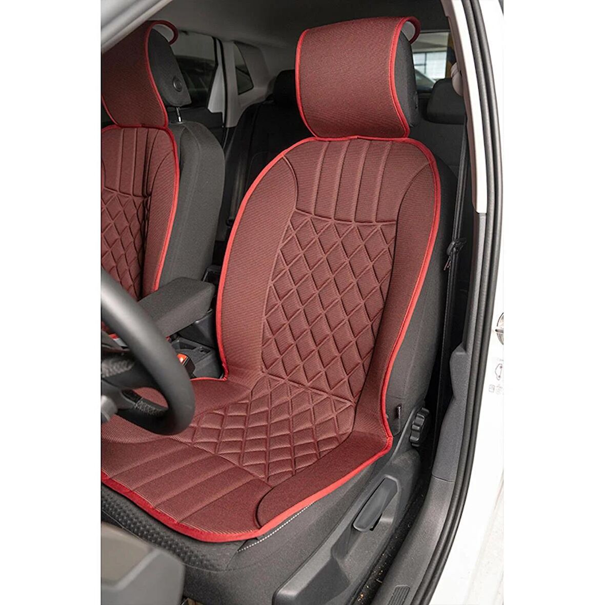 Kia Sportage Yeni Lüx Oto Koltuk Minderi Ön 2'li Set ELEGANCE Serisi KIRMIZI