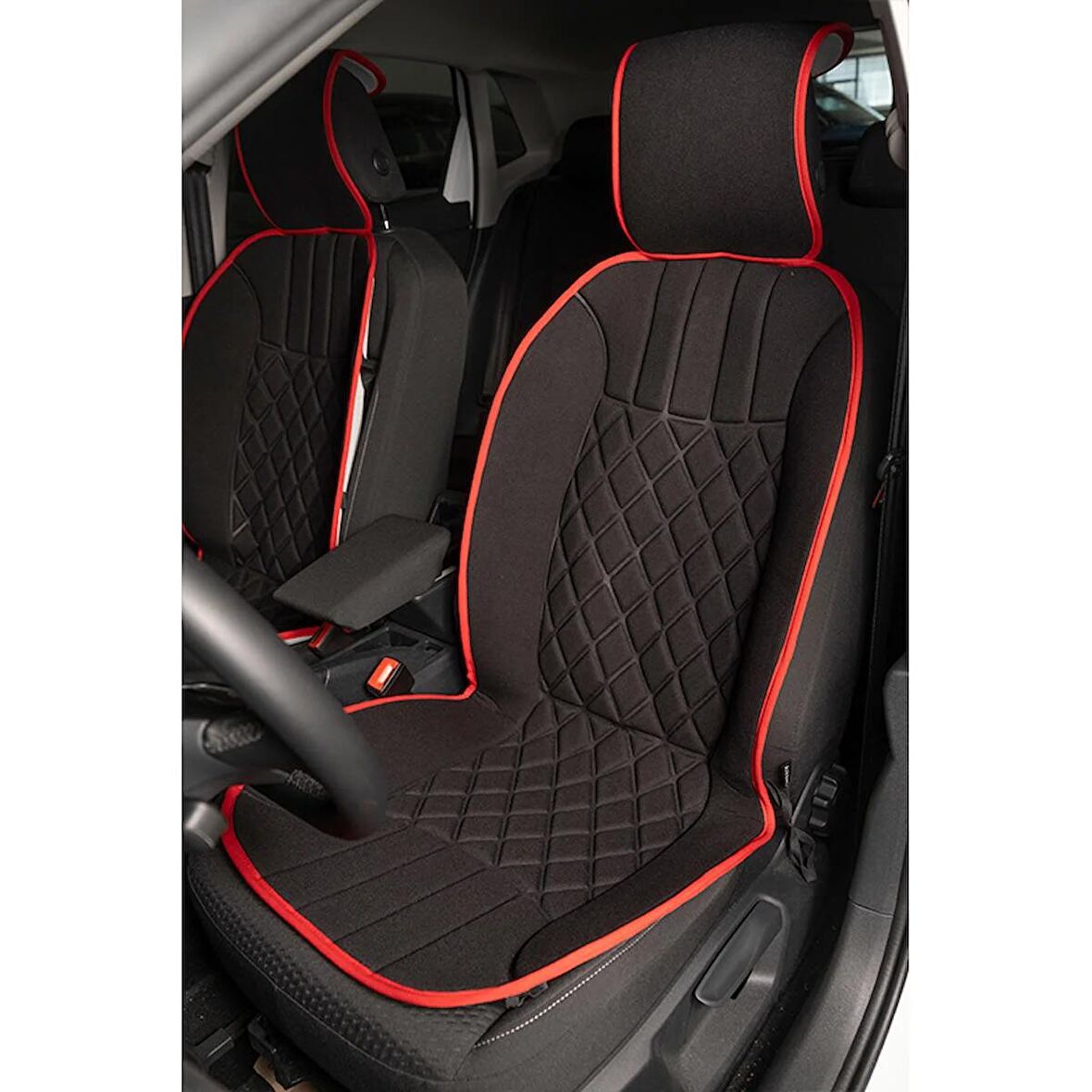 
Volkswagen Passat B5 Lüx Oto Koltuk Minderi Ön 2'li Set ELEGANCE Serisi SİYAH KIRMIZI