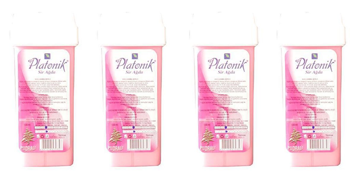 Platonik Kartuş Ağda Pembe Pudralı 100 Ml.( 4 Adet)