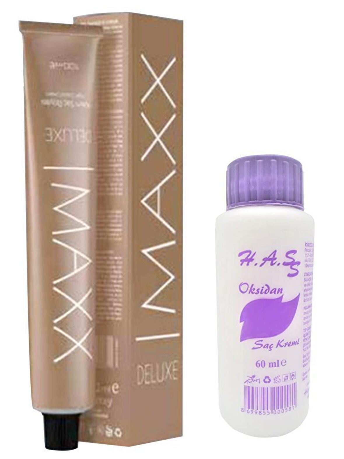 Maxx Deluxe Saç Boyası 60 Ml.+Oksidan 60 Ml. (1 Adet)