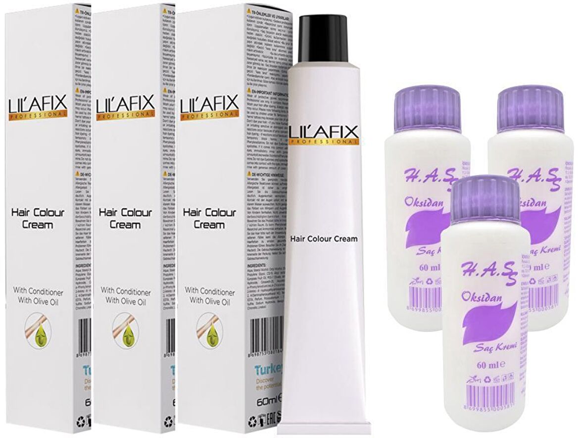 Lilafix Saç Boyası Kadife Kahve-6/68+Oksidan (3 Adet)