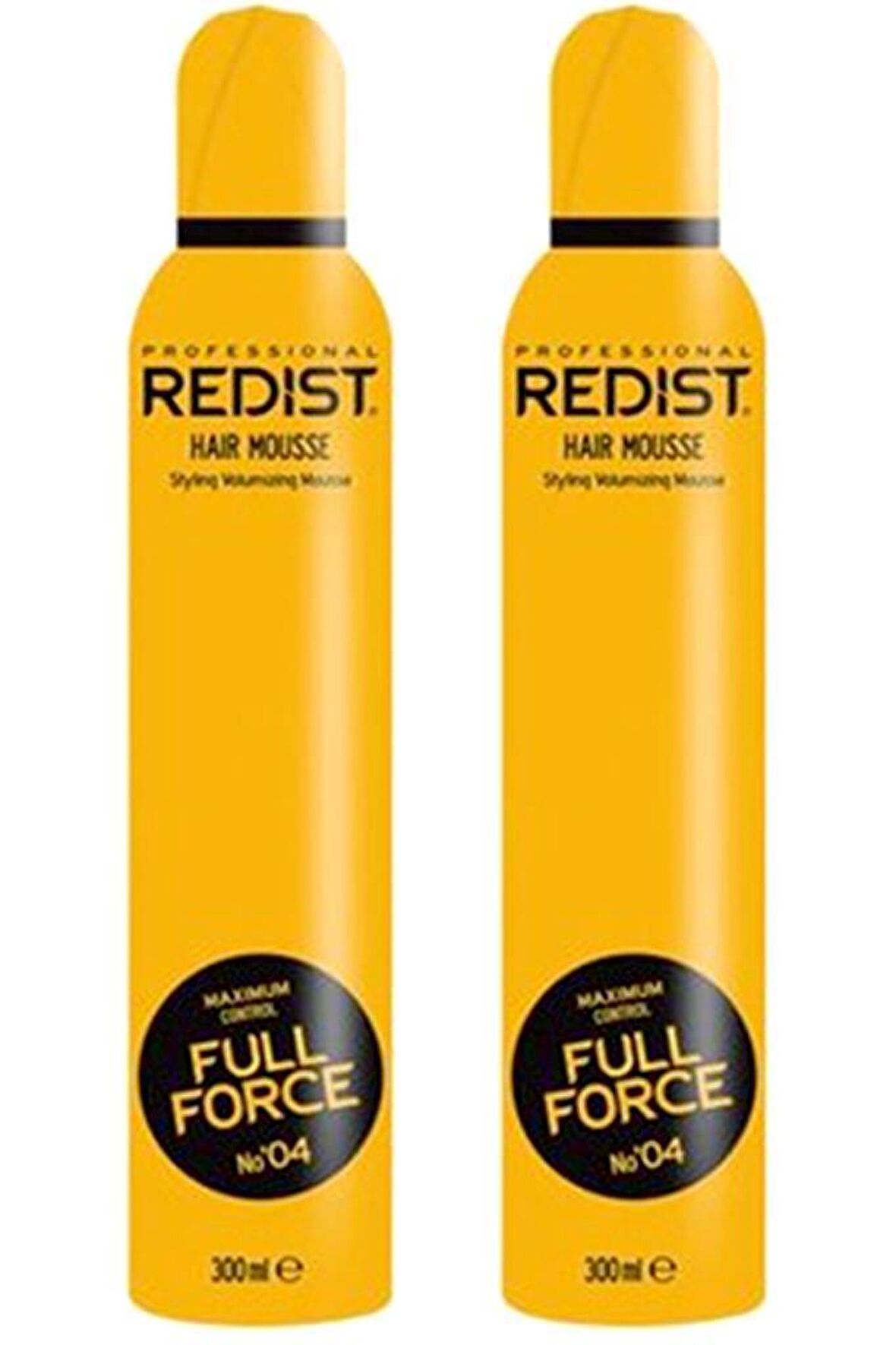 Redist Professional Full Force Hair Mousse 300 Ml. (Saç Köpüğü) 2'li