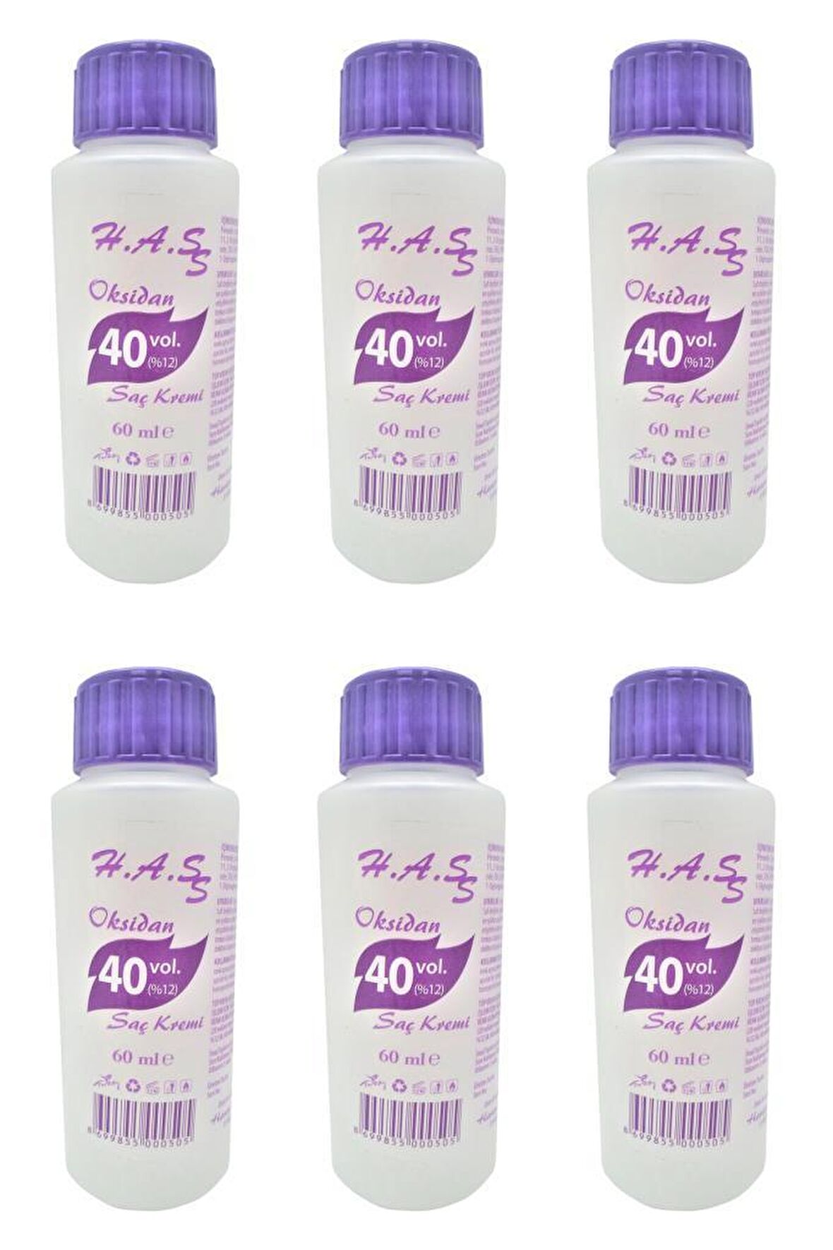 H.A.S Oksidan Peroksit 40 Volüm (%12) 60 Ml. (6 ADET) 