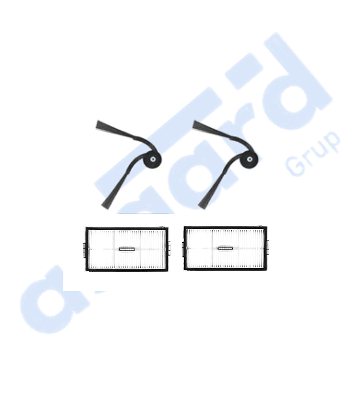Roborock Saros 10R Uyumlu  2 Yan Fırça 2 Filtre