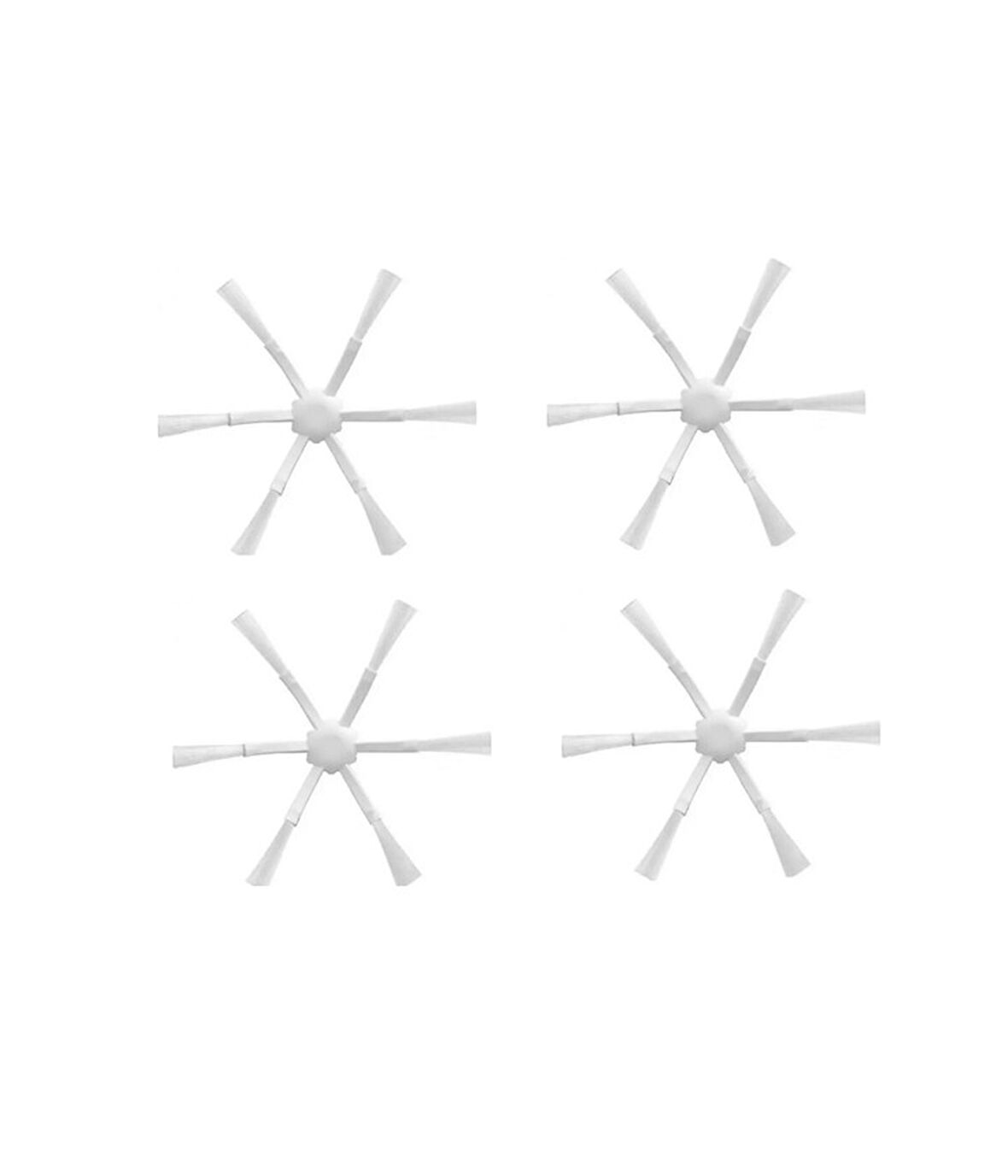 Xiaomi Mop 1C (STYTJ01ZHM) Uyumlu 4 ADET 6 KOLLU BEYAZ YAN FIRÇA