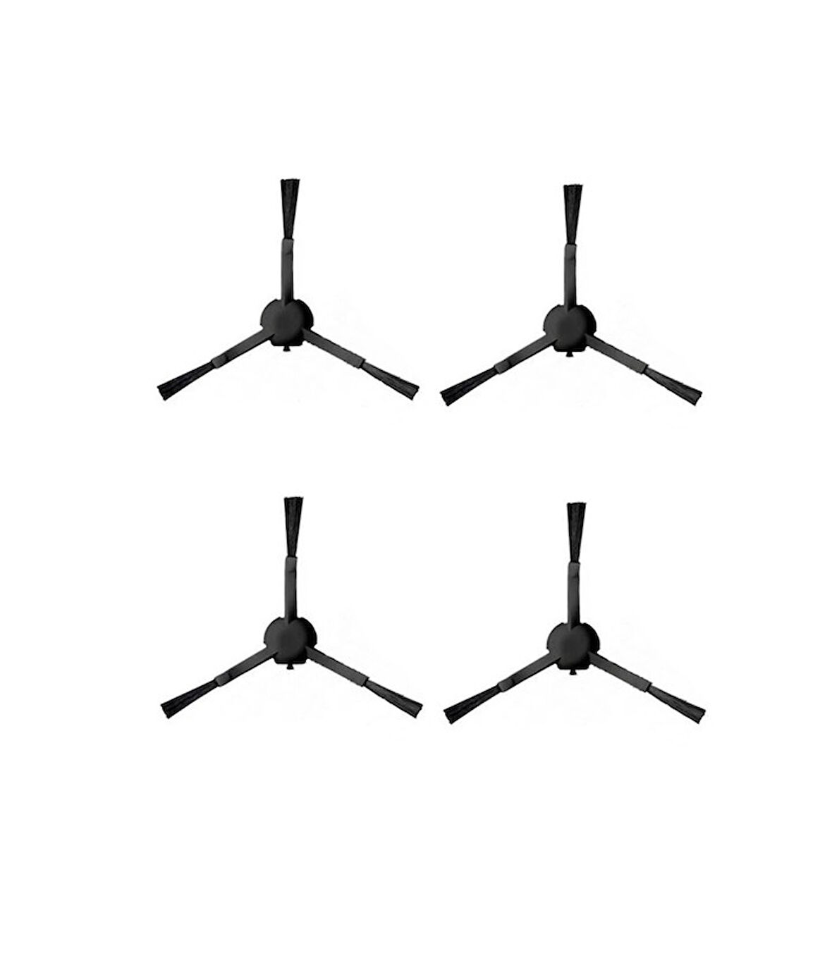 Xiaomi X10 Uyumlu 4 ADET SİYAH YAN FIRÇA