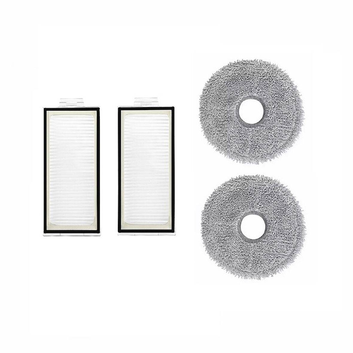 Roborock Qrevo S - Pro - Maxv Uyumlu 2 ADET FİLTRE 2 ADET MOP