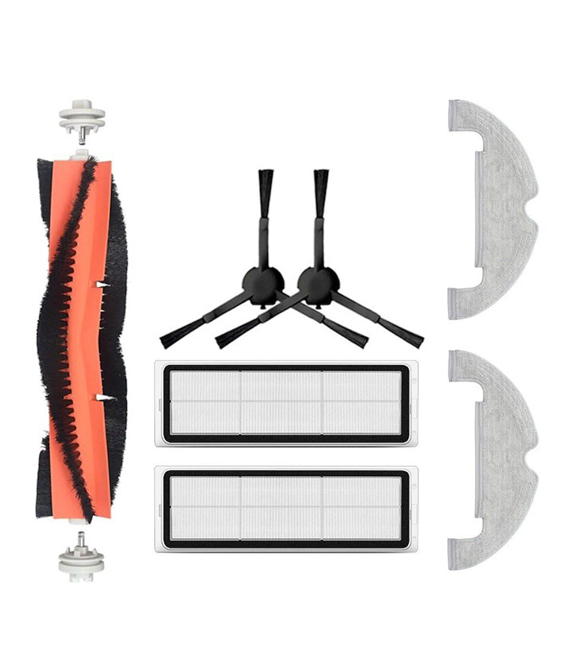 Dream D10S Plus 1 ADET ANA FIRÇA 2 ADET FİLTRE 2 ADET SİYAH YAN FIRÇA 2 ADET MOP