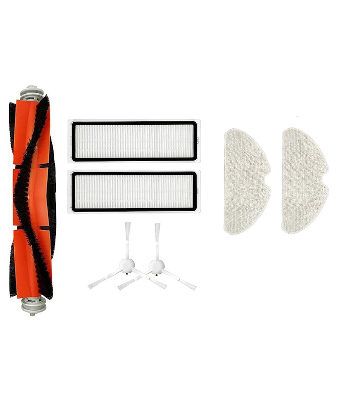 Dream D10S Pro Uyumlu 1 ADET ANA FIRÇA 2 ADET FİLTRE 2 ADET YAN FIRÇA 2 ADET MOP