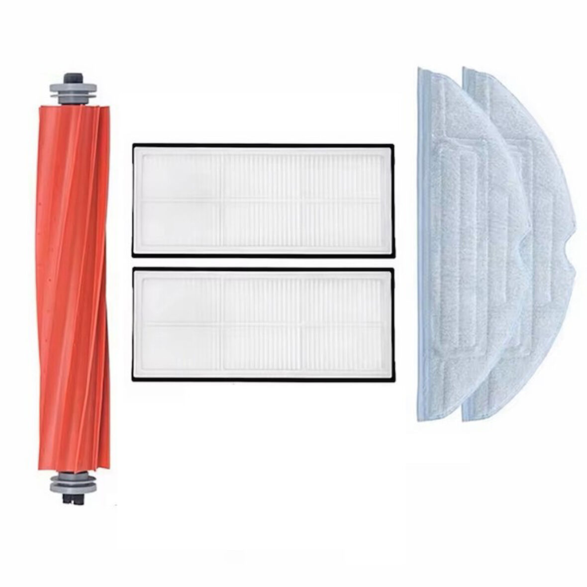 Roborock S7 Max Ultra Uyumlu 1 ADET ANA FIRÇA 2 ADET FİLTRE 2 ADET MOP