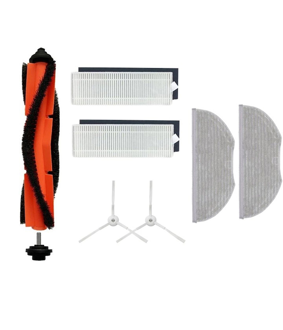 Xiaomi Mop Essential (MJSTG1) Uyumlu 1 ADET ANA FIRÇA 2 ADET FİLTRE 2 ADET YAN FIRÇA 2 ADET MOP PASPAS
