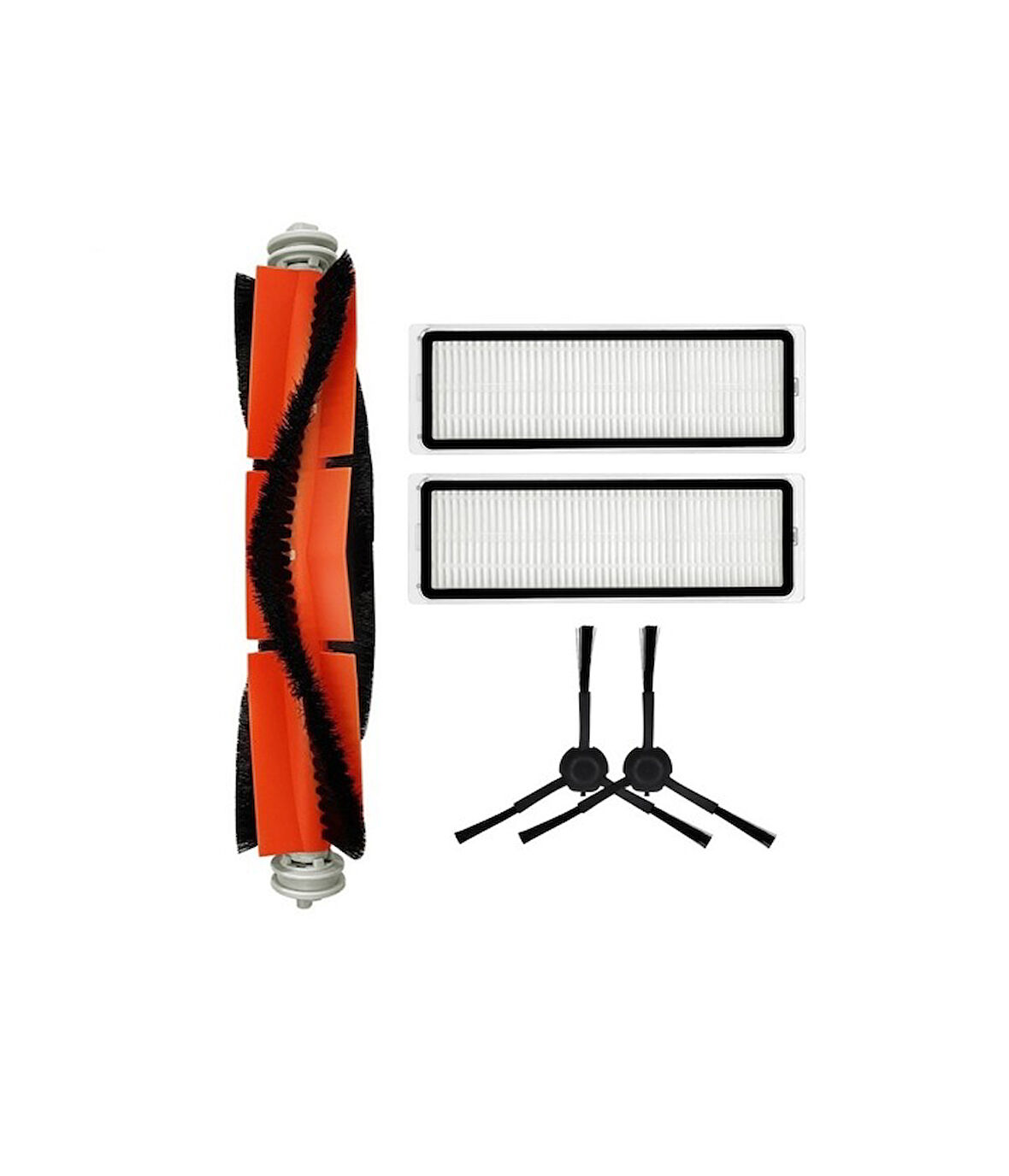 Xiaomi Mop 2 (STYTJ03ZHM) Uyumlu 1 ADET ANA FIRÇA 2 ADET FİLTRE 2 ADET SİYAH YAN FIRÇA