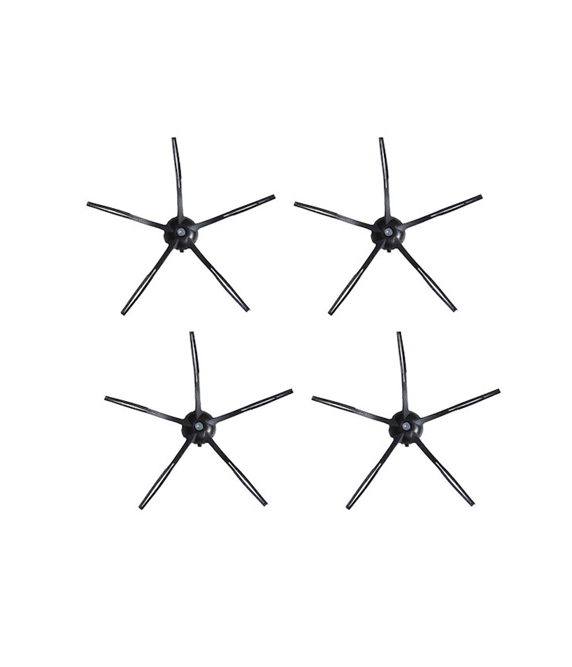 Roborock S50/S55 Maxv Uyumlu 4 ADET SİYAH YAN FIRÇA