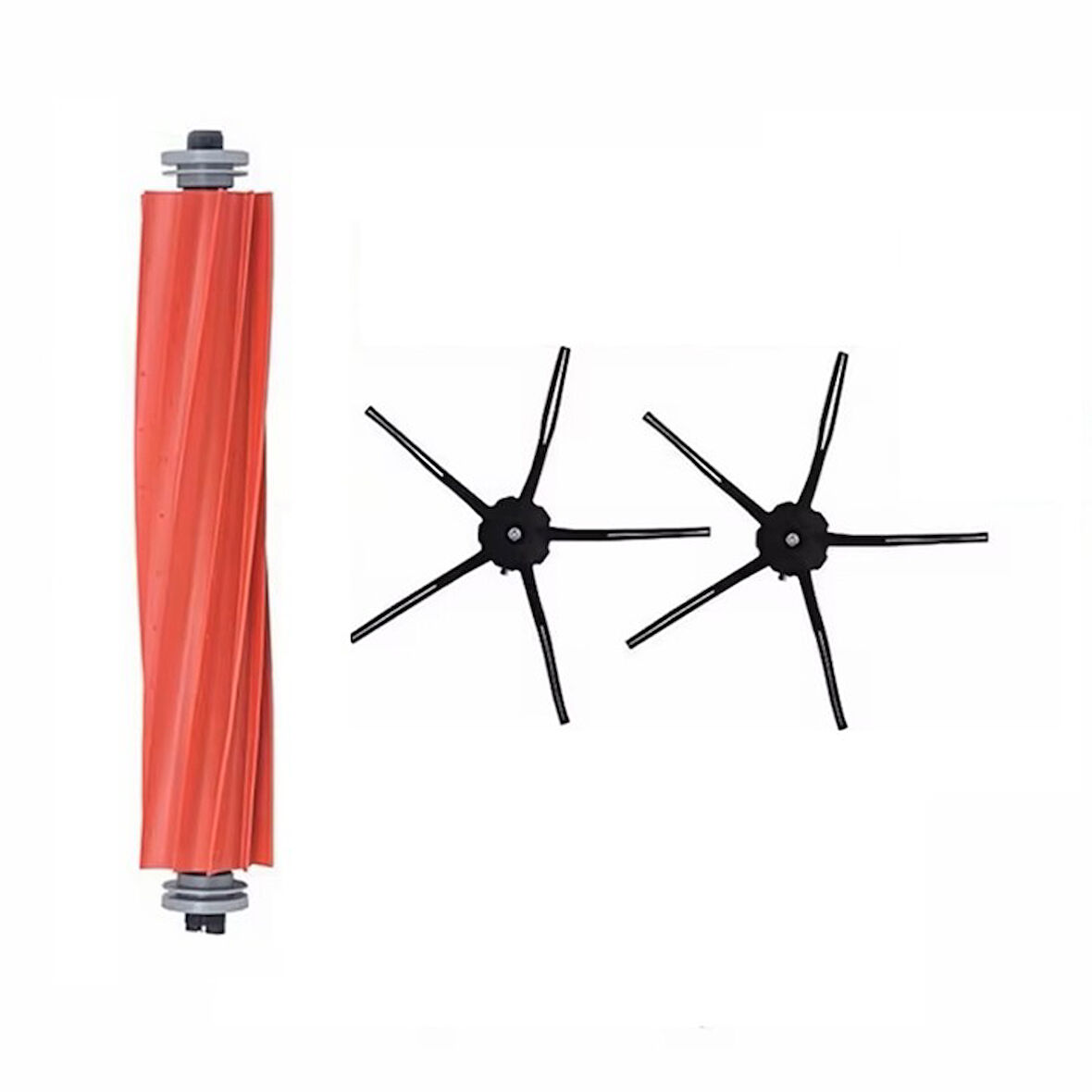 Roborock S7 Maxv Ultra Uyumlu 1 ADET ANA FIRÇA 2 ADET SİYAH YAN FIRÇA