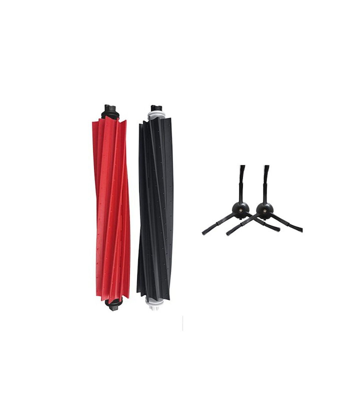 Roborock Q5 Pro Uyumlu 1 ADET ANA FIRÇA 2 ADET SİYAH YAN FIRÇA