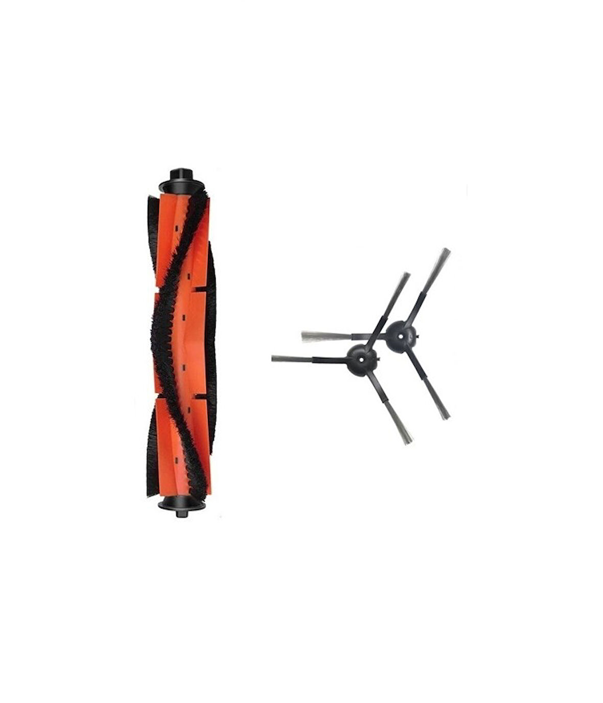 Roidmi Eve Uyumlu 1ADET ANA FIRÇA 2 ADET SİYAH YAN FIRÇA