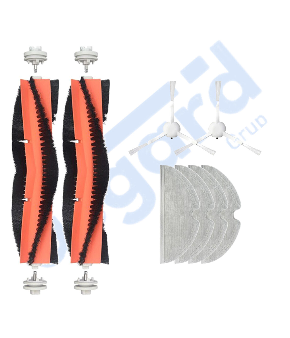 Xiaomi 1C,2C,Mop 2 Uyumlu 2 Ana Fırça 2 Yan Fırça 4 Mop