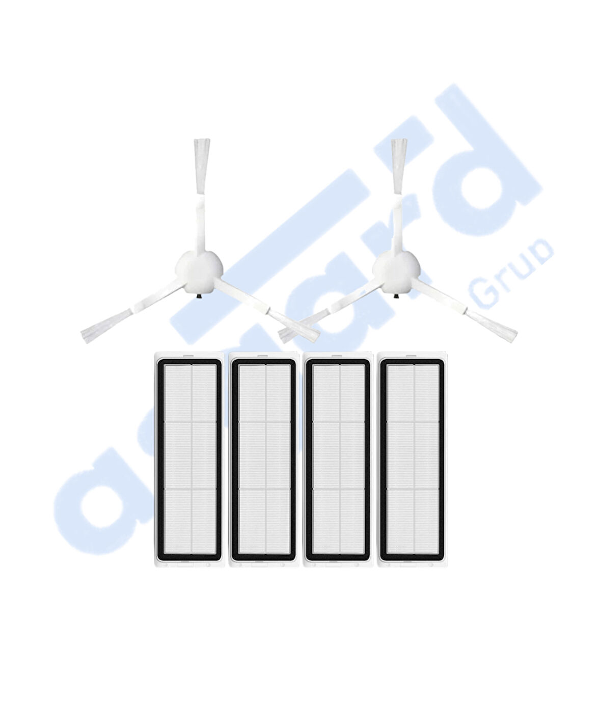 Xiaomi 1C,2C,Mop 2 Uyumlu 2 Yan Fırça 4 Filtre