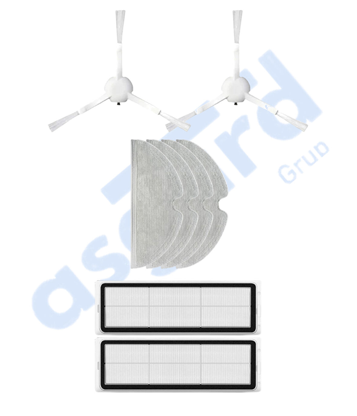 Xiaomi 1C,2C,Mop 2 Uyumlu 2 Yan Fırça 2 Filtre 4 Mop