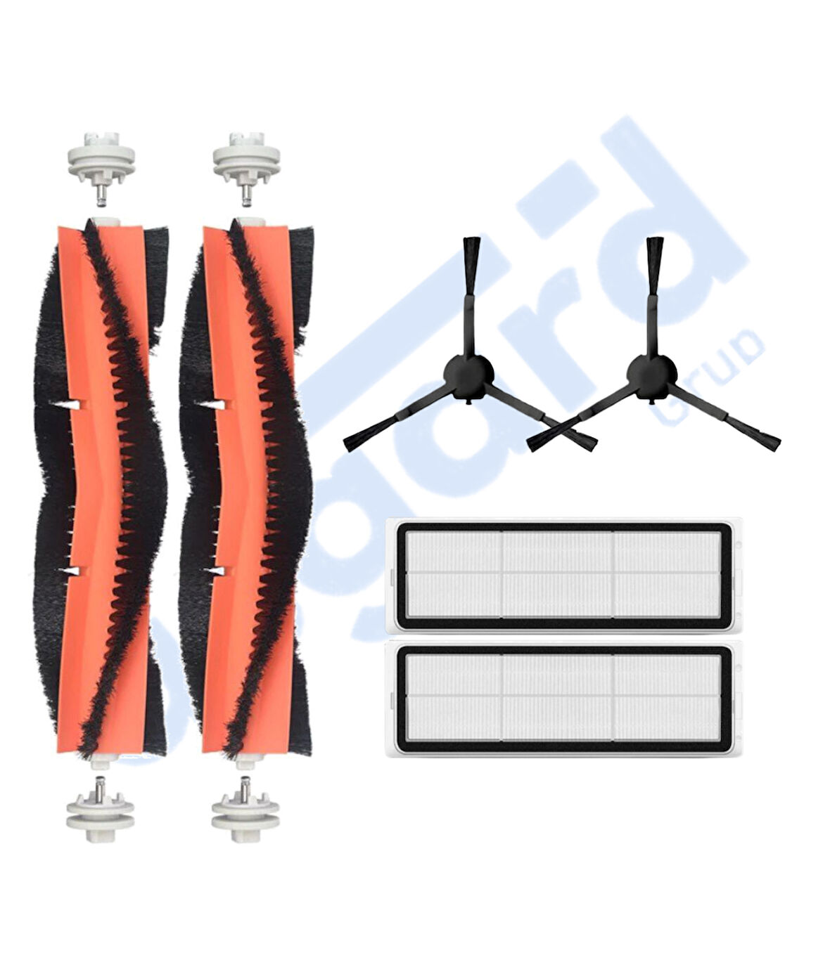 Xiaomi 1C,2C,Mop 2 Uyumlu 2 Ana Fırça 2 Yan Fırça 2 Filtre