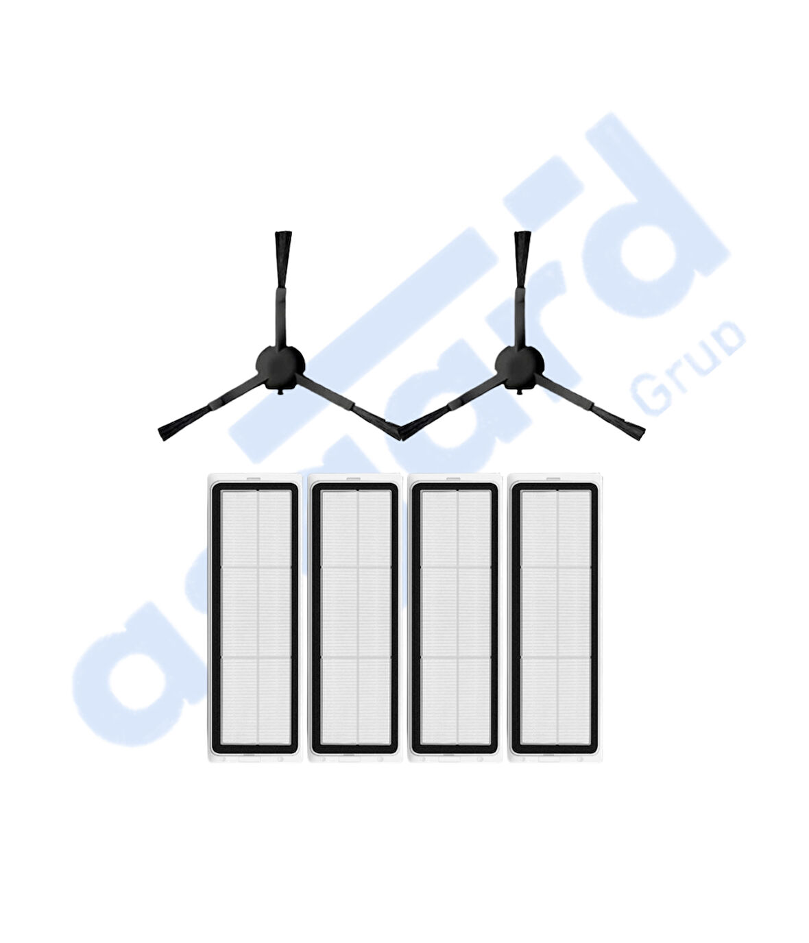 Xiaomi 1C,2C,Mop 2 Uyumlu 2 Yan Fırça 4 Filtre