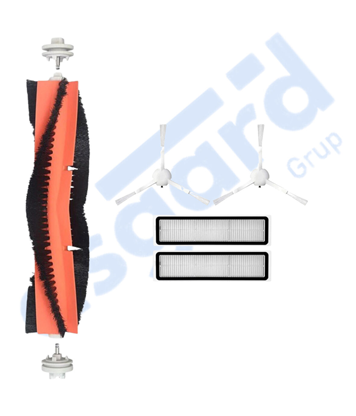 Dreame D9,D9 Max,L10 Pro,D9 Pro Uyumlu 1 Ana Fırça 2 Yan Fırça 2 Filtre