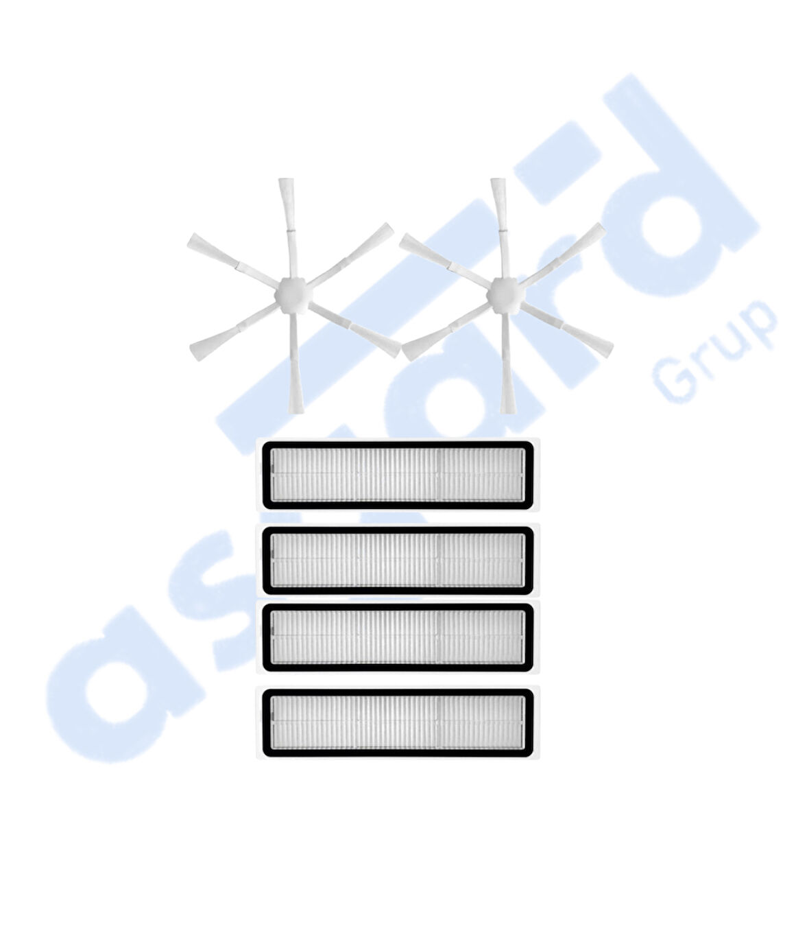 Dreame D9,D9 Max,L10 Pro,D9 Pro Uyumlu 2 Yan Fırça 4 Filtre