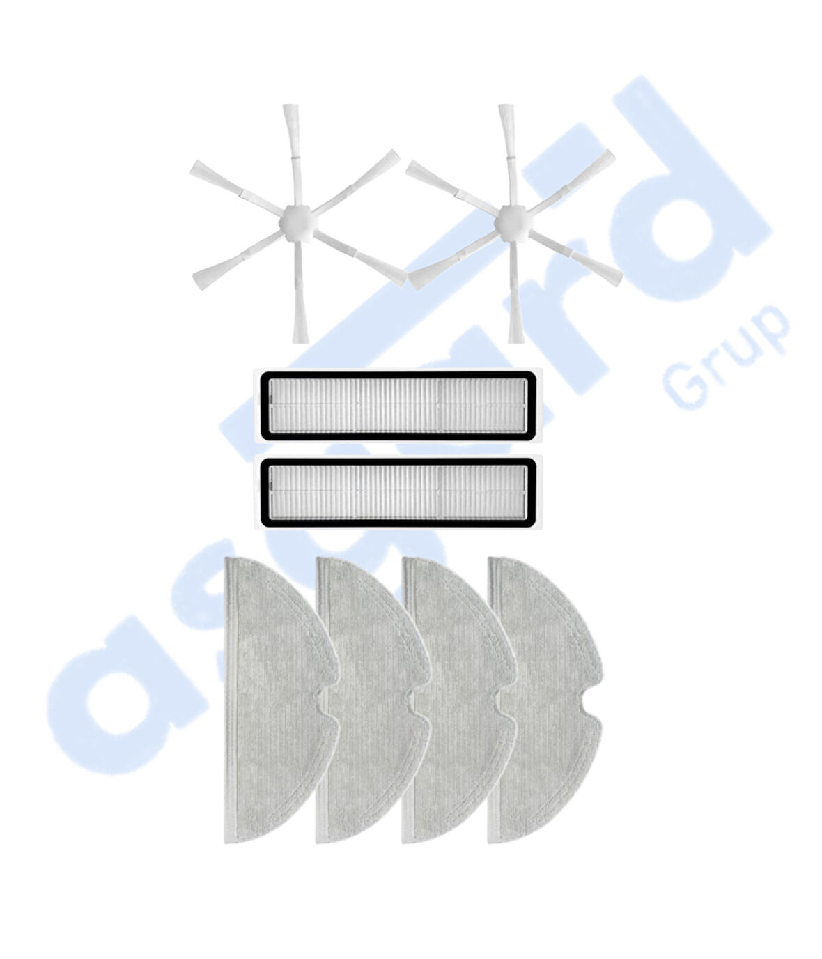 Dreame D9,D9 Max,L10 Pro,D9 Pro Uyumlu 2 Yan Fırça 2 Filtre 4 Mop