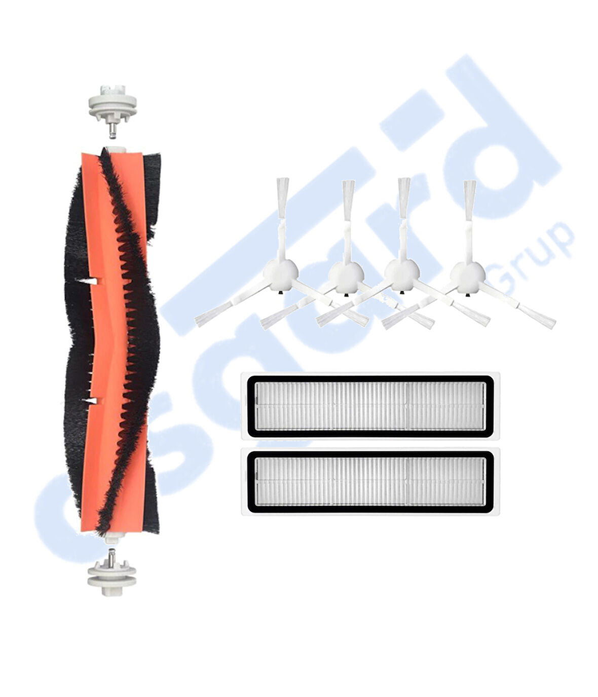 Dreame D10S, D10S PRO, D9 MAX GEN2 Uyumlu 1 Ana Fırça 4 Yan Fırça 2 Filtre
