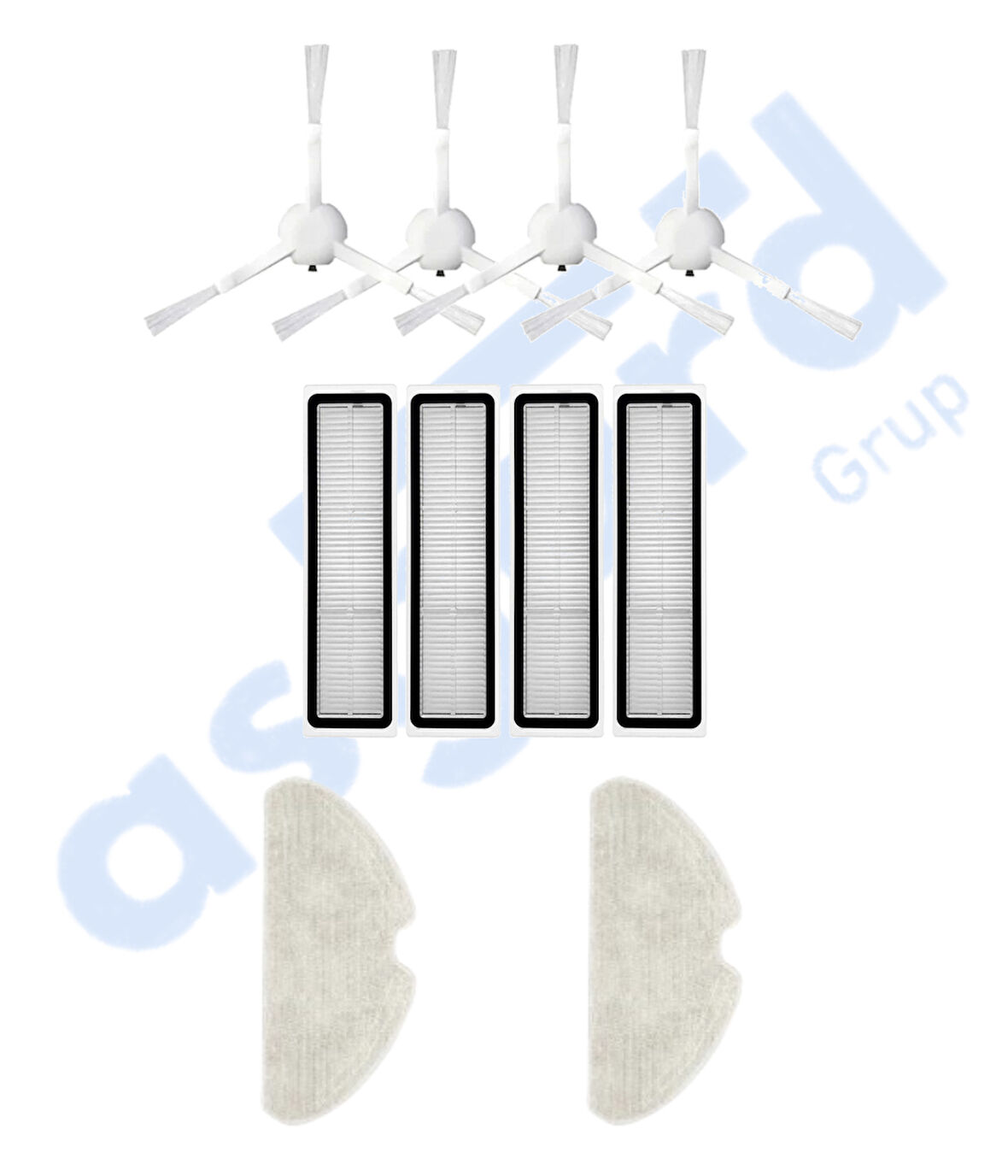 Dreame D10S, D10S PRO, D9 MAX GEN2 Uyumlu 4 Yan Fırça 4 Filtre 2 Mop