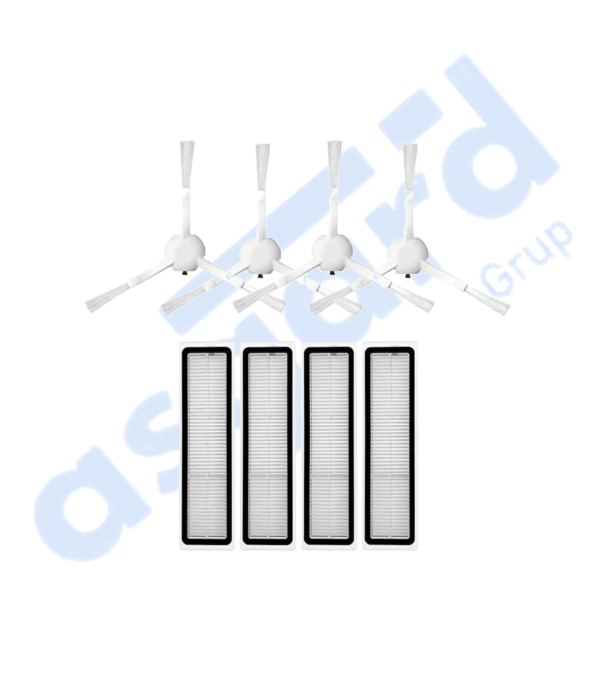 Dreame D10S, D10S PRO, D9 MAX GEN2 Uyumlu 4 Yan Fırça 4 Filtre