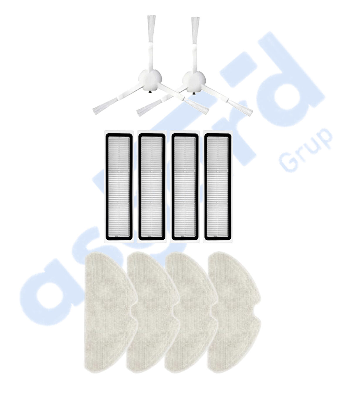 Dreame D10S, D10S PRO, D9 MAX GEN2 Uyumlu 2 Yan Fırça 4 Filtre 4 Mop