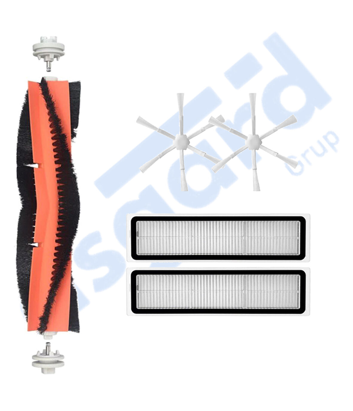 Dreame D10S, D10S PRO, D9 MAX GEN2 Uyumlu 1 Ana Fırça 2 Yan Fırça 2 Filtre