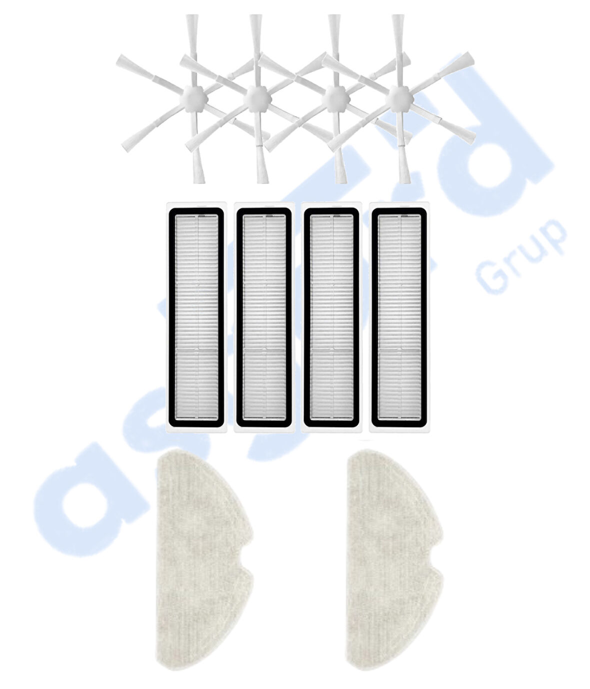 Dreame D10S, D10S PRO, D9 MAX GEN2 Uyumlu 4 Yan Fırça 4 Filtre 2 Mop