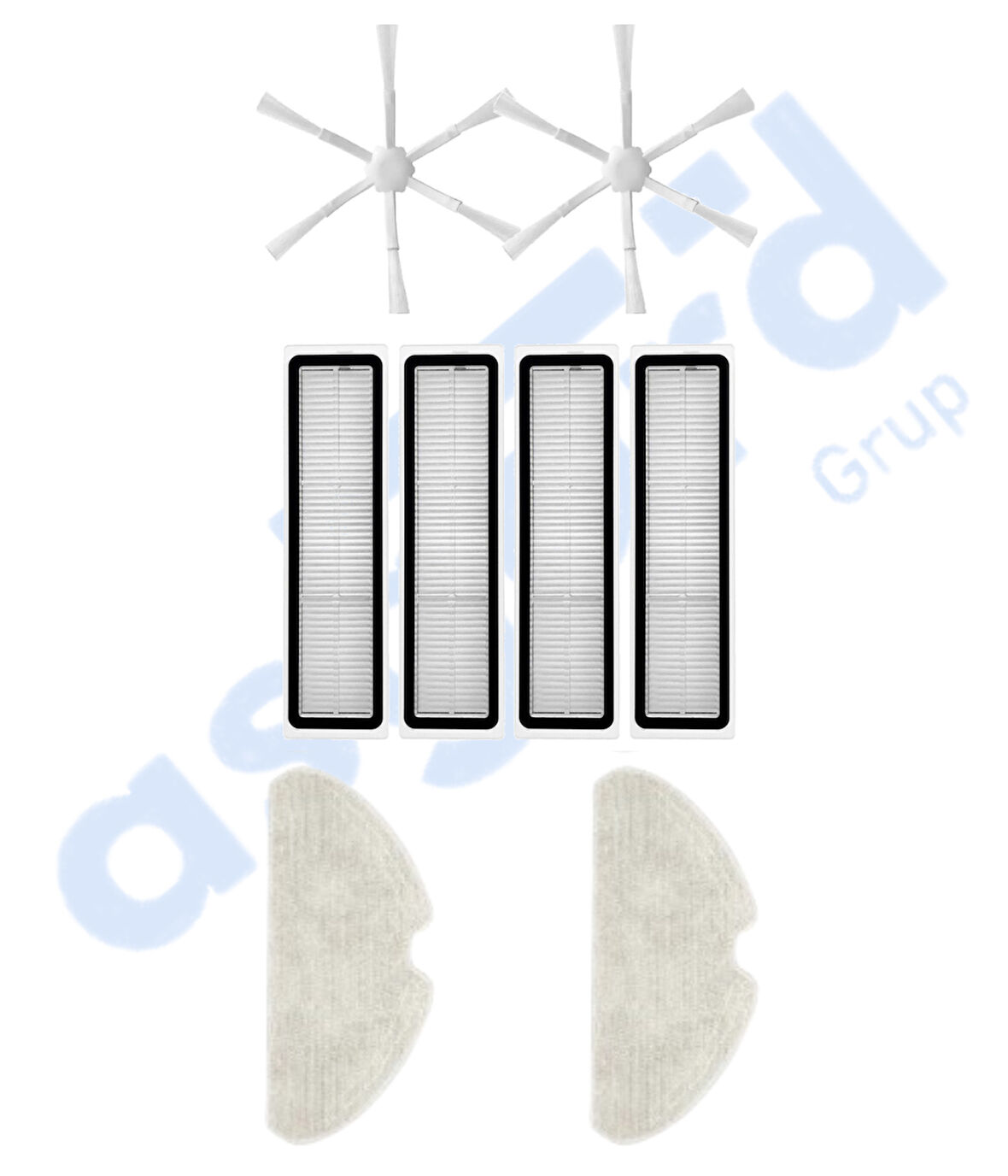 Dreame D10S, D10S PRO, D9 MAX GEN2 Uyumlu 2 Yan Fırça 4 Filtre 2 Mop