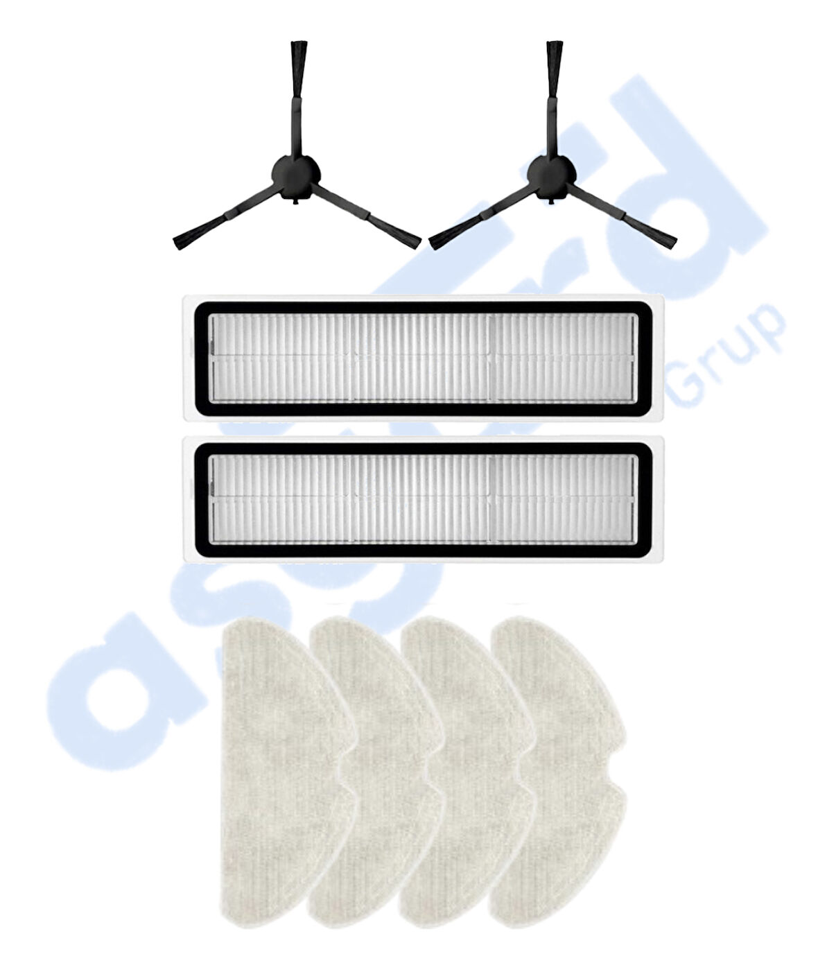 Dreame D10S, D10S PRO, D9 MAX GEN2 Uyumlu 2 Yan Fırça 2 Filtre 4 Mop