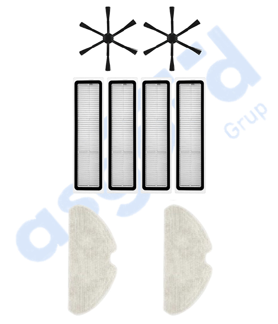 Dreame D10S, D10S PRO, D9 MAX GEN2 Uyumlu 2 Yan Fırça 4 Filtre 2 Mop