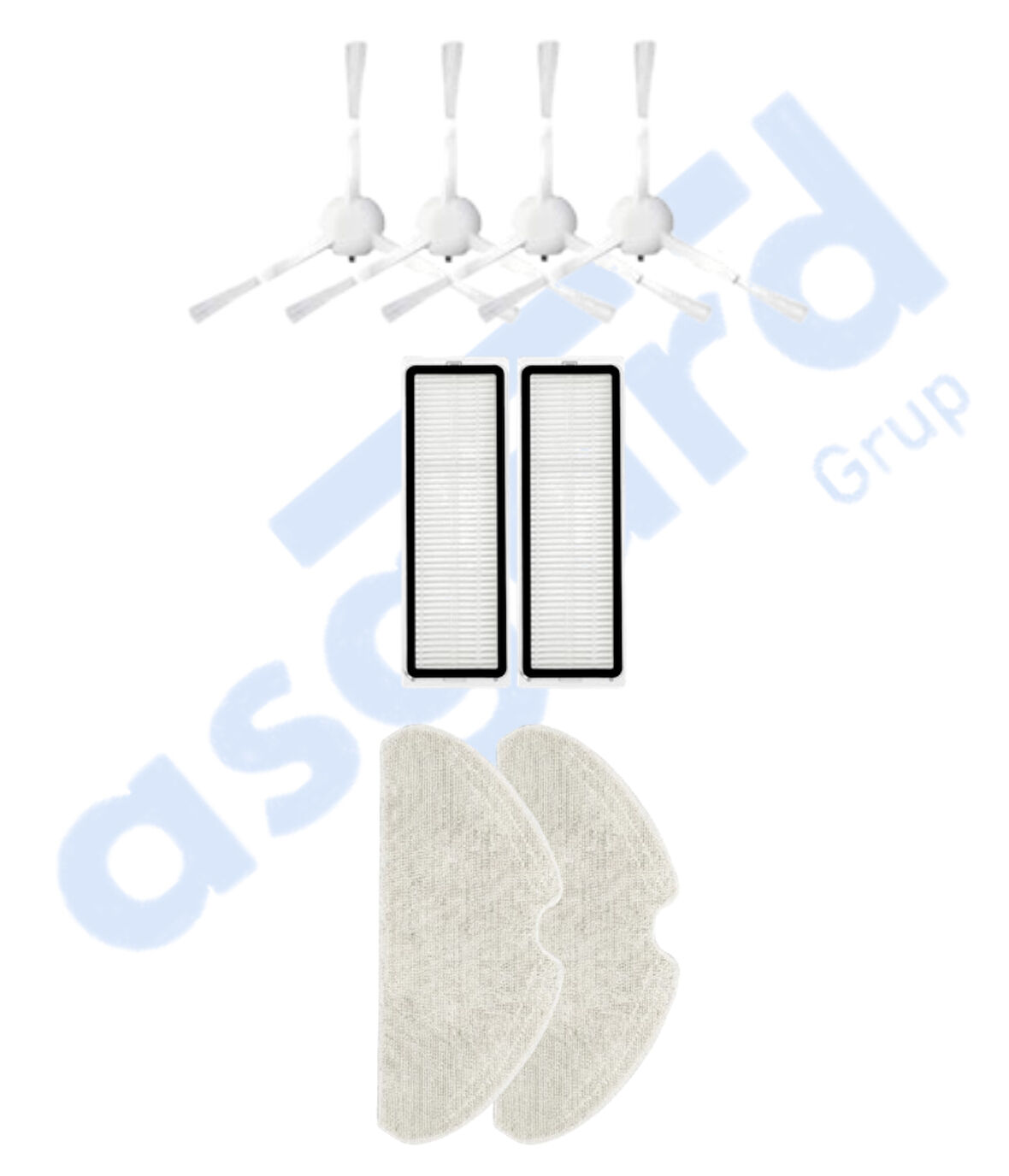 Dreame F9 PRO Uyumlu 4 Yan Fırça 2 Filtre 2 Mop