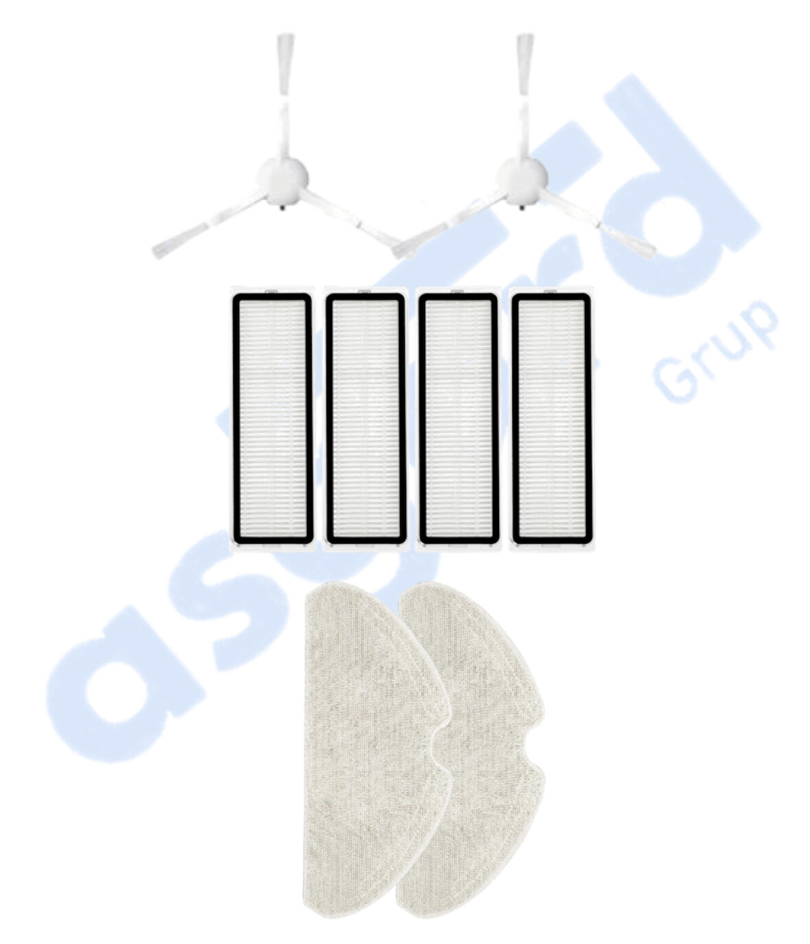 Dreame F9 PRO Uyumlu 2 Yan Fırça 4 Filtre 2 Mop