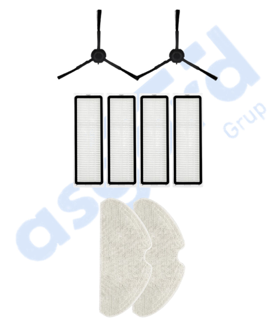 Dreame F9 PRO Uyumlu 2 Yan Fırça 4 Filtre 2 Mop