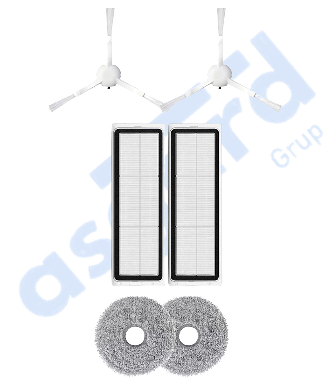 Dreame L10 S PRO, L10S PRO GEN 2, L10S PLUS Uyumlu 2 Yan Fırça 2 Filtre 2 Mop