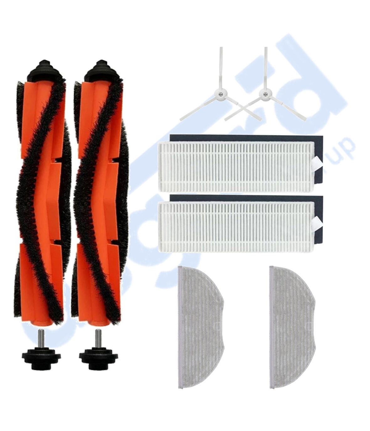 XİAOMİ ESSENTİAL –VİOMİ V3 MAX Uyumlu 2 Ana Fırça 2 Yan Fırça 2 Filtre 2 Mop