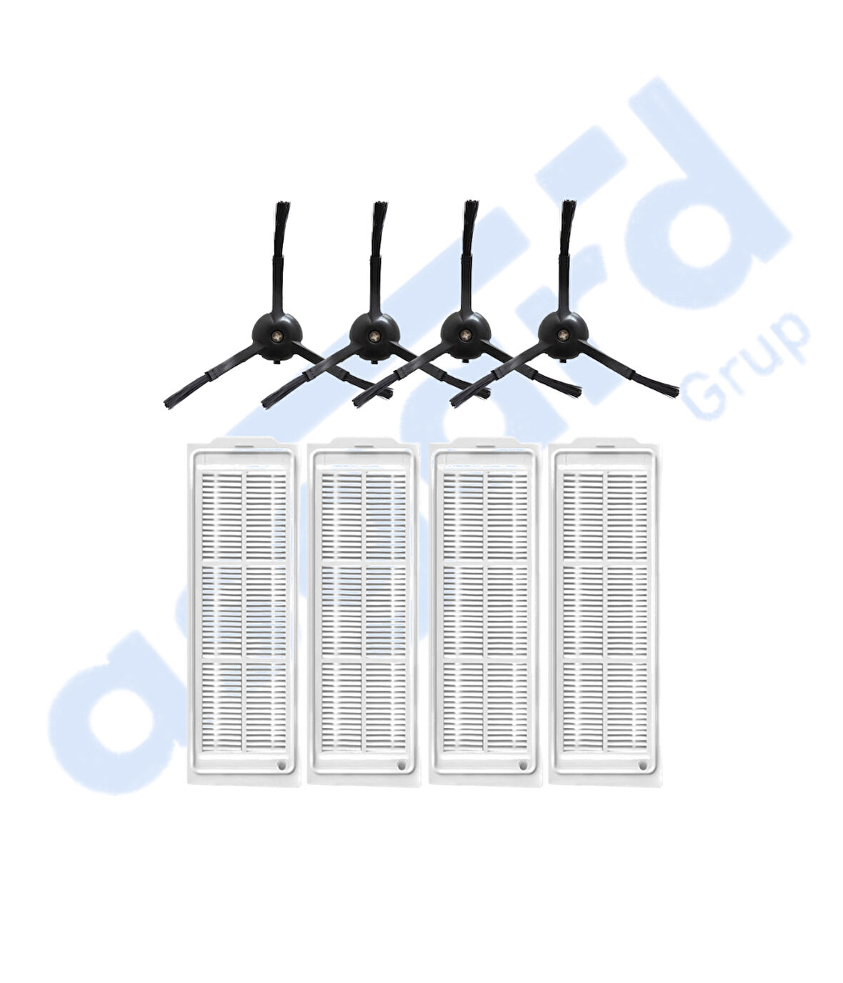 Xiaomi Mop 2 Pro (MJST1SHW) -Mop 2 Lite Uyumlu 4 Yan Fırça 4 Filtre