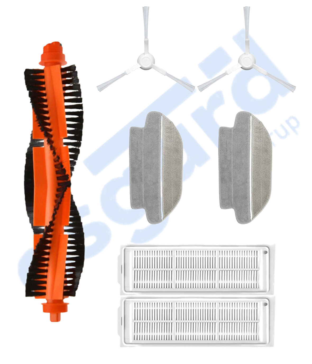 VİOMİ MOP PRO, 3C ,3C PLUS Uyumlu 1 Ana Fırça 2 Yan Fırça 2 Filtre 2 Mop