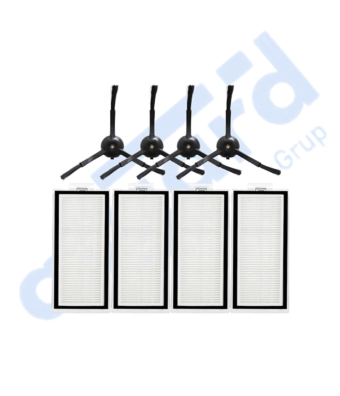 ROBOROCK Q5, Q5+, Q5 PRO,Q5 PRO+ UYUMLU 4 Yan Fırça 4 Filtre