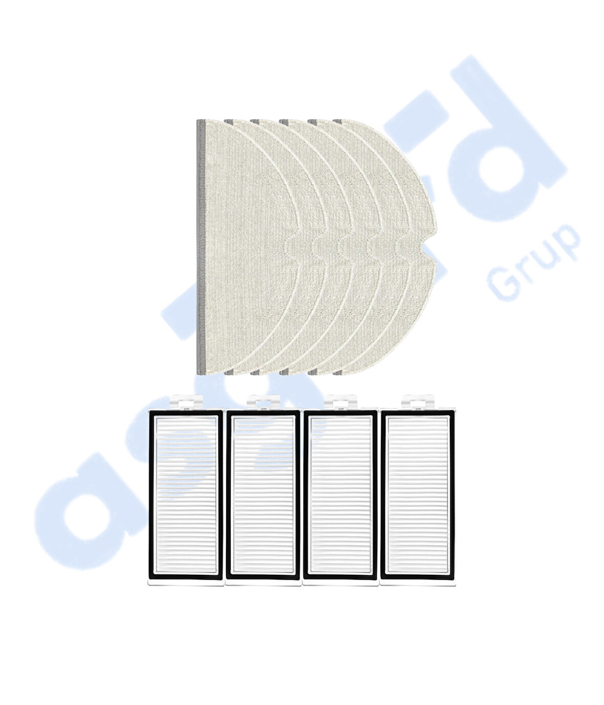 ROBOROCK Q7 , Q7+ , Q7 MAX , Q7 MAX+  Uyumlu 4 Filtre 6 Mop