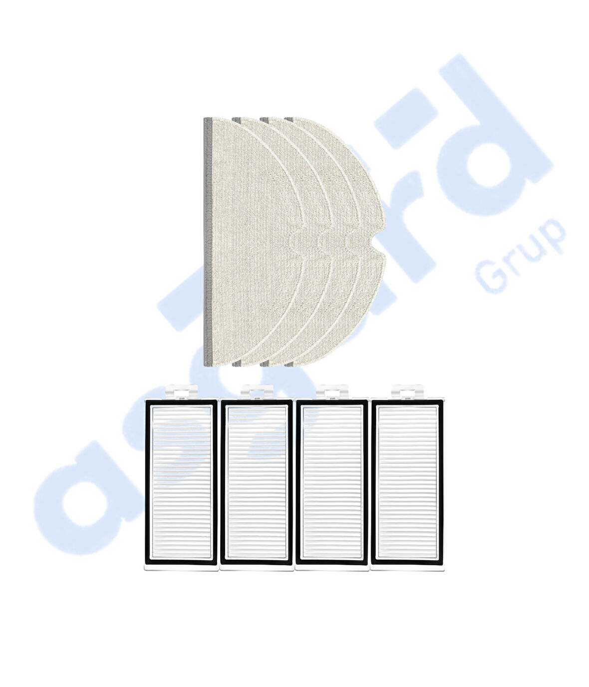 ROBOROCK Q7 , Q7+ , Q7 MAX , Q7 MAX+  Uyumlu 4 Filtre 4 Mop